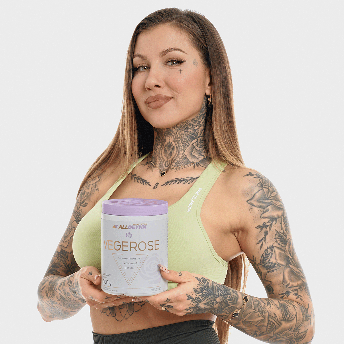ALLDEYNN VEGEROSE Proteīns - Vaniļas-melleņu