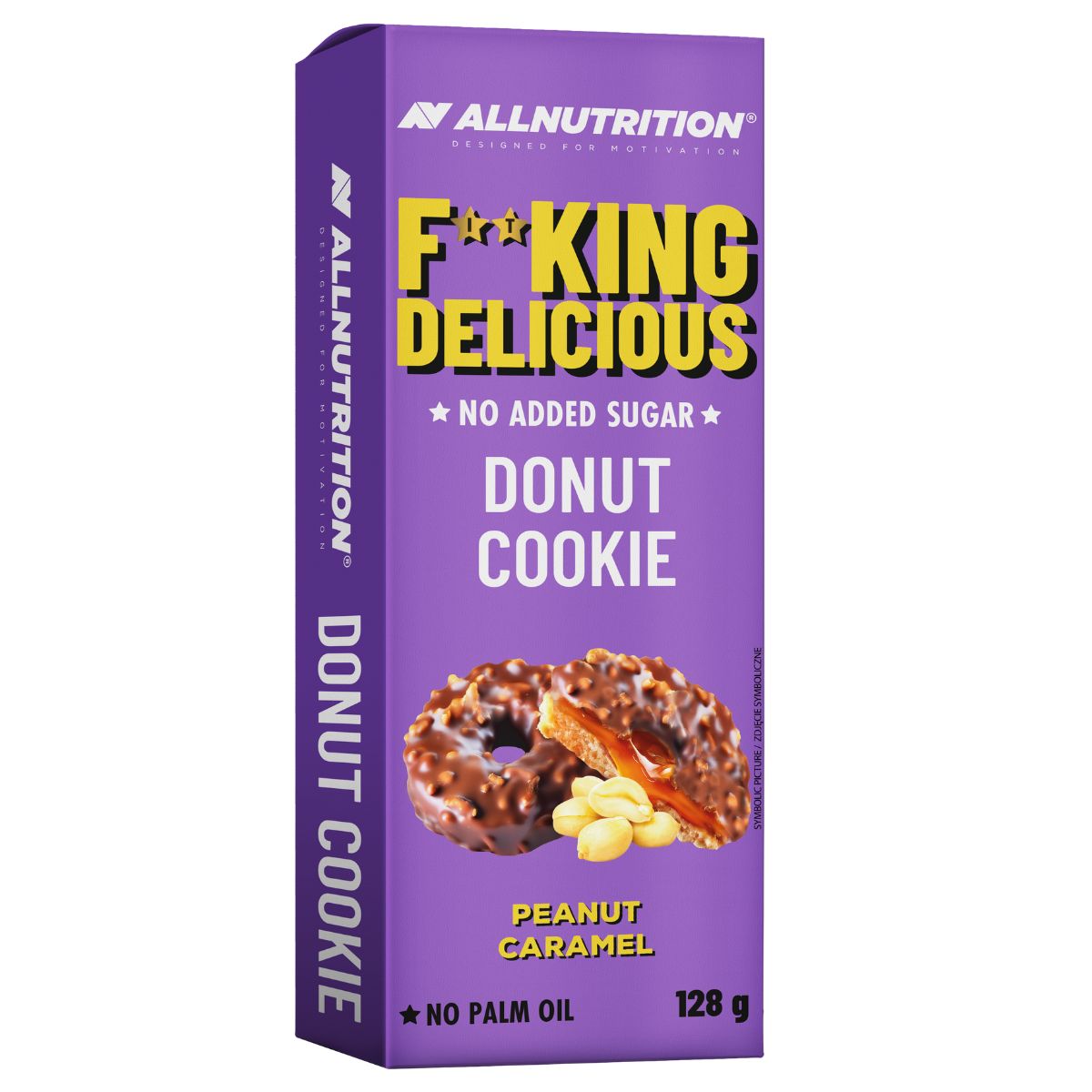 ALLNUTRITION FITKING DELICIOUS DONUT COOKIIE 128 g ar zemesriekstu un karameles garšu