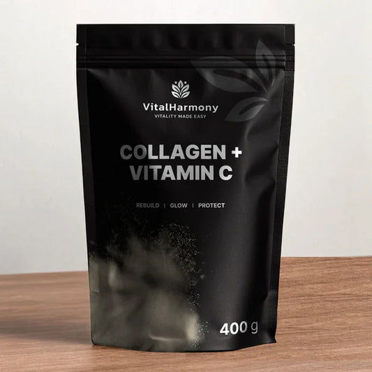 VitalHarmony Kolagēns + C Vitamīns 400g Natural