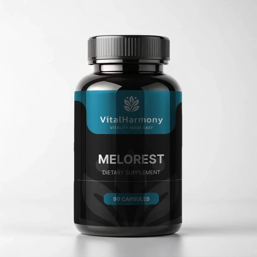 VitalHarmony Melorest/Melatonīns - Dabīgs Miega Atbalsts 90 Kapsulas Parastā cena